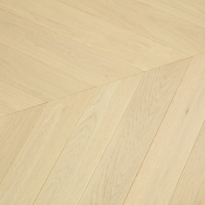 Vidar Hardwood Plank American Oak Chevron Select & Better Collection Moon Light 5" X 3/4" X Fixed Length |18 mm Thickness