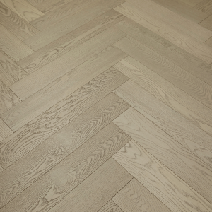 Vidar Hardwood Plank American Oak Herringbone Character Collection Sky 5" x 3/4" x 30" |18 mm Thickness